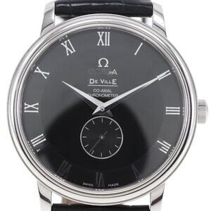 OMEGA De Ville Watches 4813.50 Prestige cal.2202 blackDial Stainless Steel...